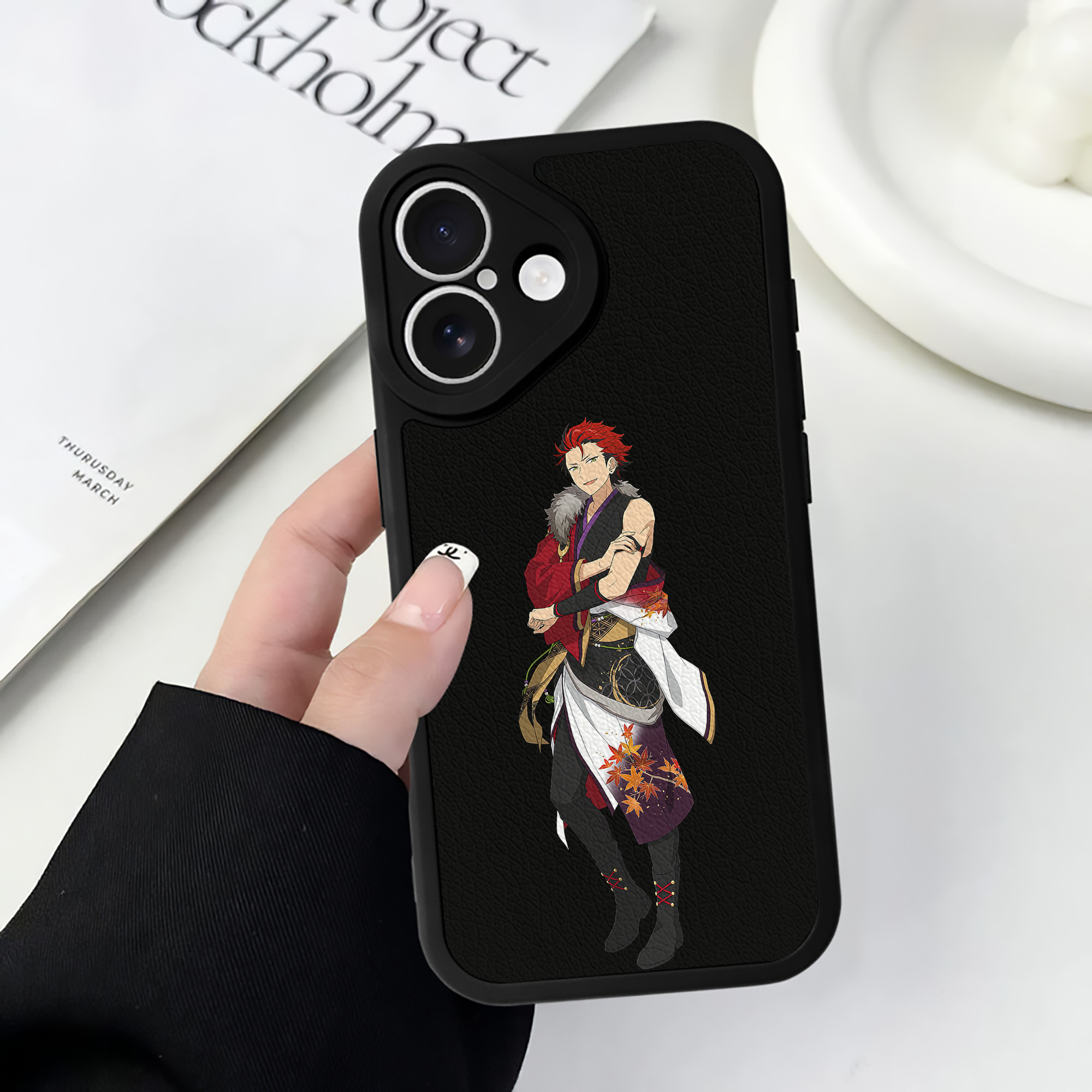 （画像用） あんさんぶるスターズ! Ensemble Stars 【iPhone 16シリーズ対応】シリコンスマホケース（レザー調） 材質：シリコン
